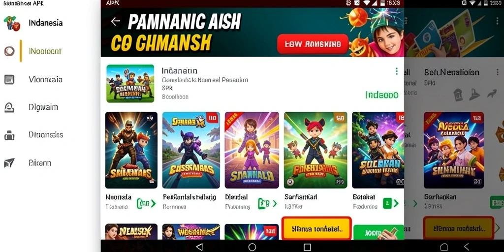 Menu upgrade karakter yang mudah digunakan.