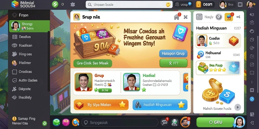 Tampilan menu yang mudah dinavigasi dan user-friendly.