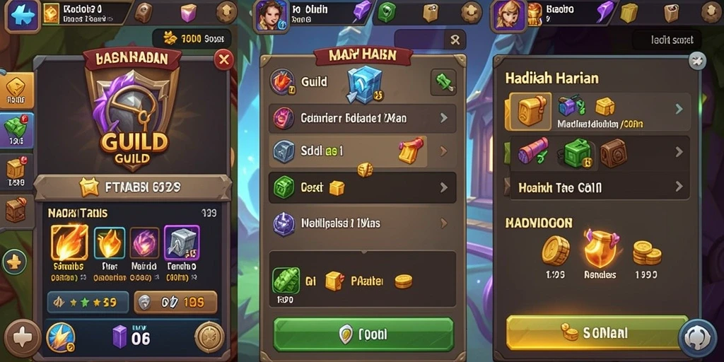 Sistem reward yang memotivasi pemain untuk terus bermain.