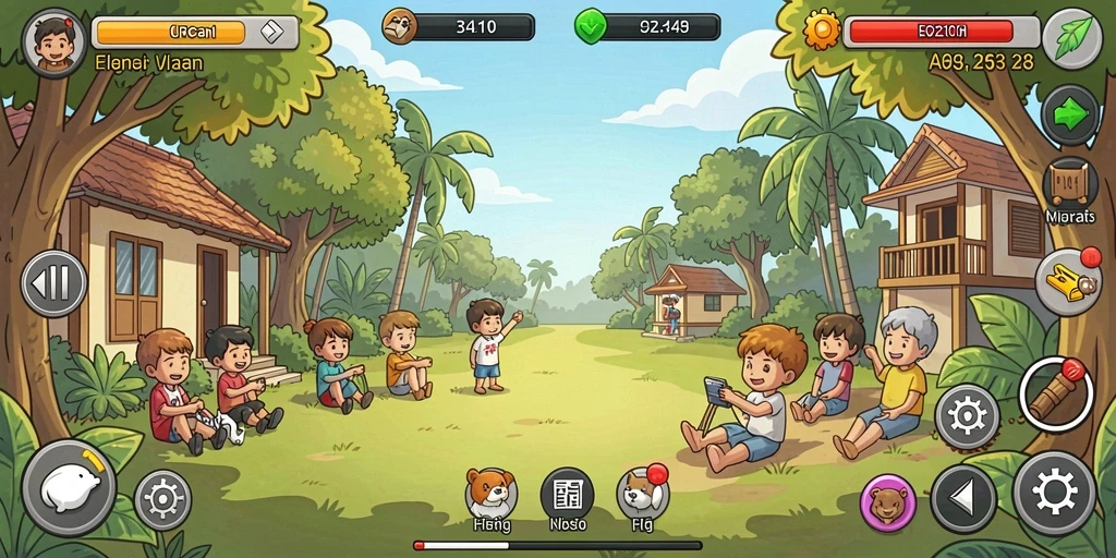 Mode multiplayer yang memungkinkan permainan dengan teman.