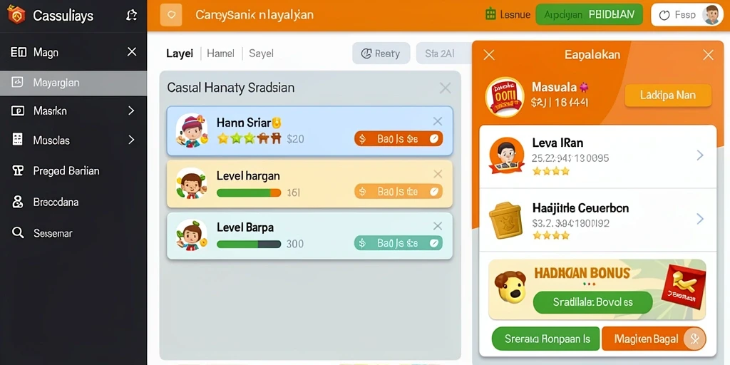Sistem reward menarik setelah menyelesaikan level.